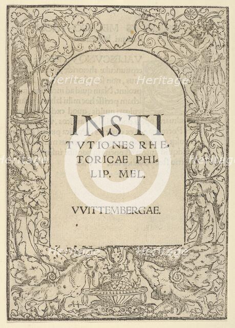 Title border, early 16th century. Creator: Hans Cranach.