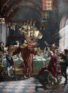 Egg of Columbus, 1885. Creator: R. Jerigre.