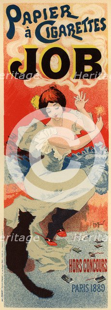 Advertising Poster for the tissue paper Job, c. 1900. Artist: Meunier, Henri (1873-1922)