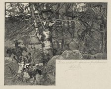 Une Chasse au Mont Gérard. Creator: Auguste Louis Lepère (French, 1849-1918).