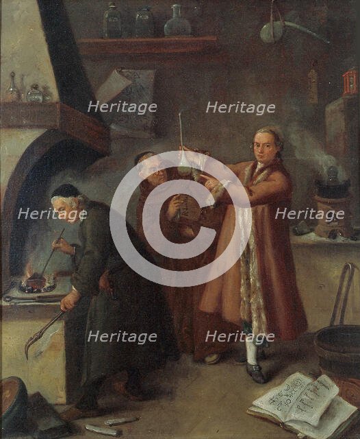 Alchemists, 1757. Creator: Longhi, Pietro (1701-1785).