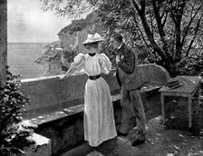 Adam Johnstone's Son: "Don't - please don't!" she said, beginning to be frightened..., 1895. Creator: George Meisenbach.