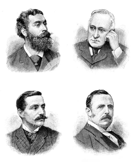 Lord Battersea; Lord Welby; Mr. Charles E. Hobhouse; Mr. William H. Holland, 1895. Creator: P Naumann.