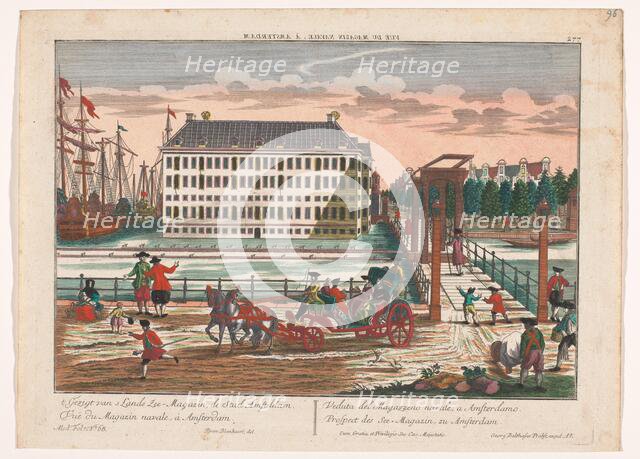 View of the Arsenal at the Admiralty in Amsterdam, 1742-1801. Creator: Anon.