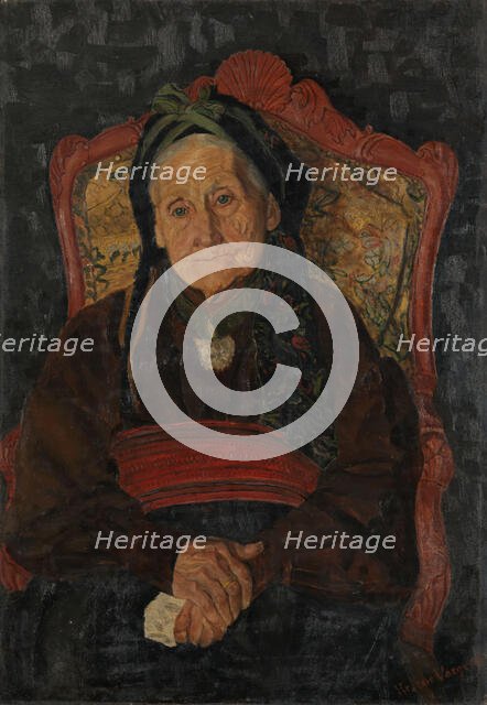 Portrait of "Mor Kleppen", 1896 or 1897. Creator: Helene Augusta Vosgraff.