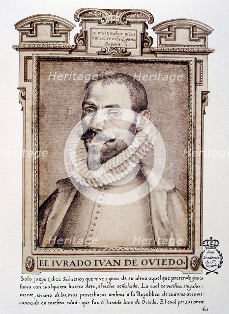 Juan de Oviedo y de la Bandera (1565-1625), Spanish architect and sculptor born in Seville. Portr…