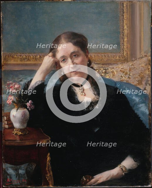 Portrait de Madame Blerzy, 1884. Creator: Henri Gervex.