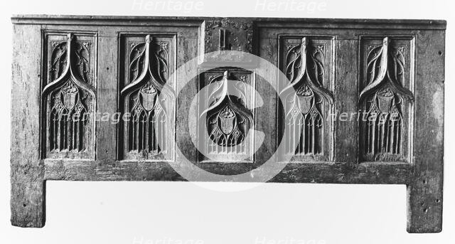 Chest Front, French, 15th century. Creator: Unknown.