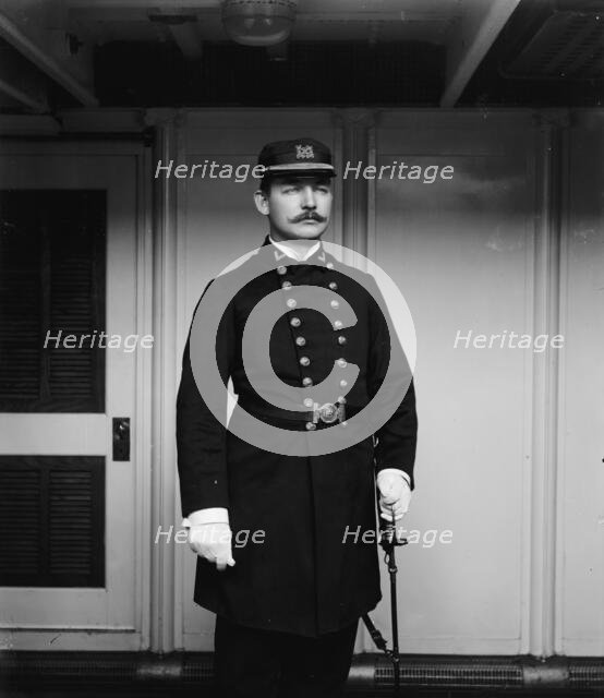 U.S.S. Brooklyn, Carpenter Warford, between 1896 and 1899. Creator: Unknown.