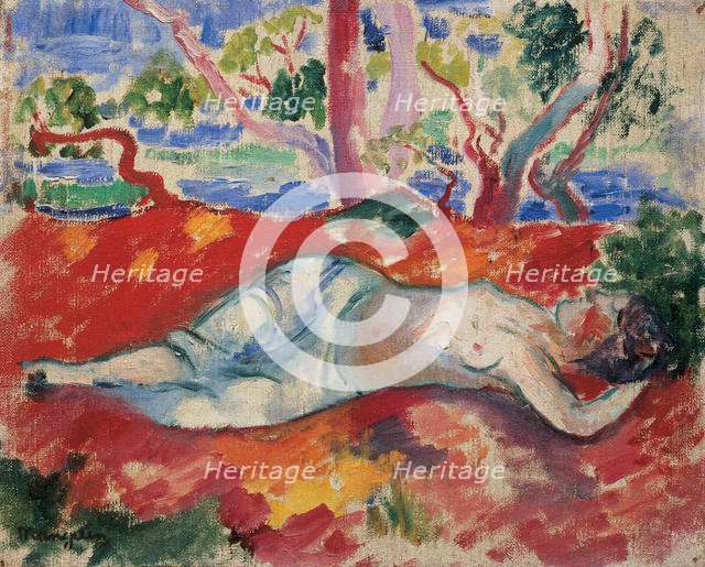 A Sleeping Woman (La Femme Endormie), 1906. Artist: Manguin, Henri Charles (1874-1949)