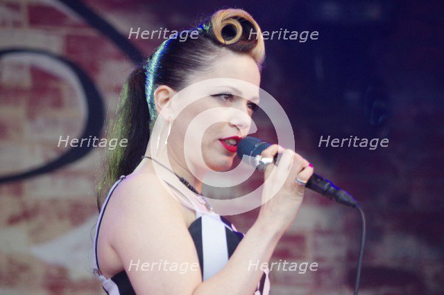 Imelda May, Love Supreme Jazz Festival, Glynde Place, East Sussex, 2014.  Artist: Brian O'Connor.
