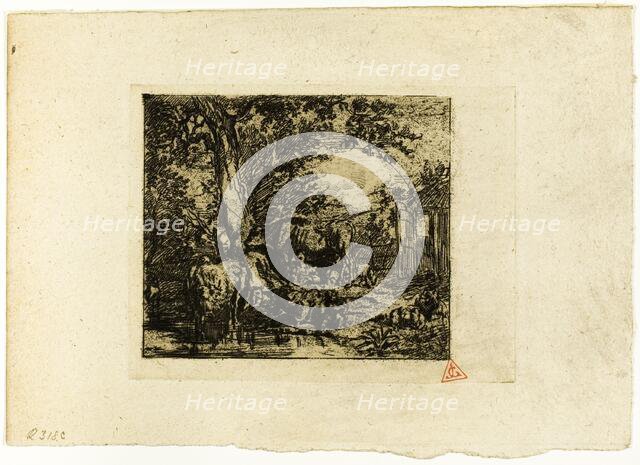 Landscape with Animals, n.d. Creator: Charles Emile Jacque.