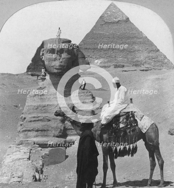 The Great Sphinx of Giza, Egypt, 1899.  Artist: The Fine Art Photographers Co