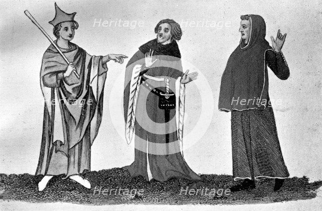 Habits of officers of the law, 14th-15th centuries, (1910). Artist: Unknown