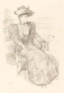A Portrait: Mildred Howells, 1894/1896. Creator: James Abbott McNeill Whistler.