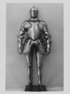 Armour, Italian, probably Milan, c1575; breastplate, later; lancerest and gilt decoration. Creator: Unknown.