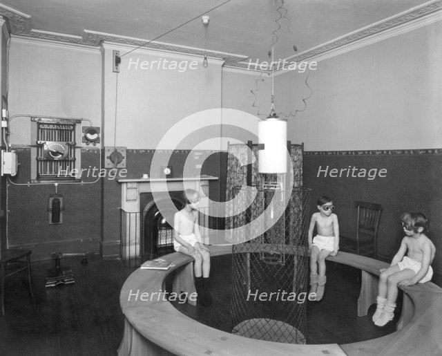 Treatment room, Belgrave Hospital for Children, London, 1928. Artist: Bedford Lemere and Company