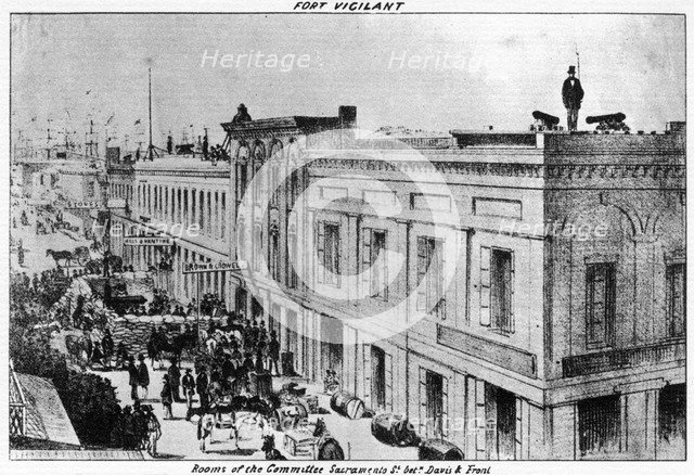 Fort Vigilant, Sacramento, California, 1856 (1937).Artist: Britton & Rey