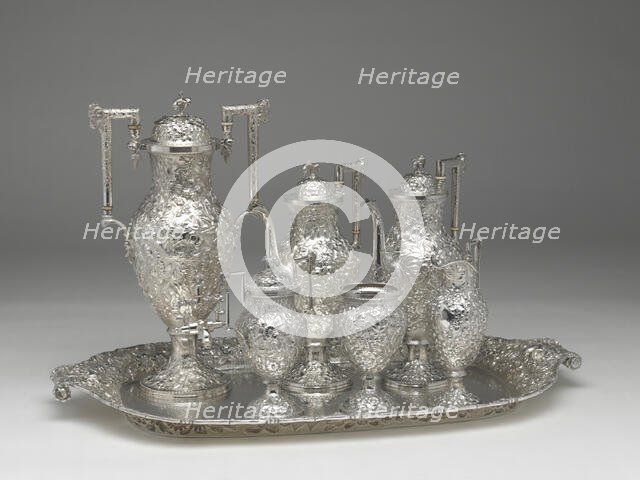 Tea and Coffee Service with Tray, 1850/1900. Creator: Schofield Co. Inc..