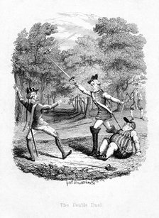 'The Double Duel', 1844. Artist: Unknown