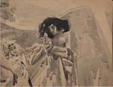 Tamara's Dance. Illustration to the poem The Demon by Mikhail Lermontov, 1890-1891. Artist: Vrubel, Mikhail Alexandrovich (1856-1910)