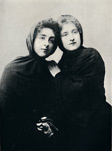 'Chilian Ladies in Church Attire (Manto)', 1911. Artist: Unknown.