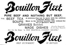Advertisement for Bouillon Fleet, 1890. Creator: Unknown.