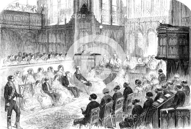 Confirmation of Her Royal Highness the Princess Royal, in the Private Chapel, Windsor Castle, 1856.  Creator: W Thomas.