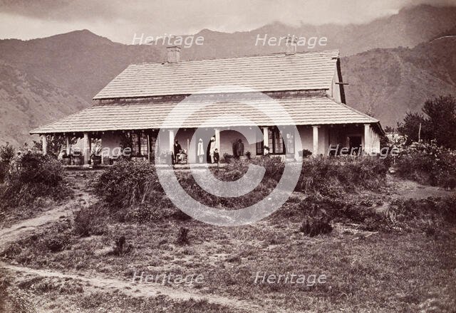 Tea estate bungalow at Sumali, 1860s. Creator: Unknown.