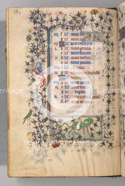 Hours of Charles the Noble, King of Navarre (1361-1425): fol. 6v, June, c. 1405. Creator: Master of the Brussels Initials and Associates (French).