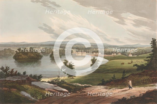 Fort Edward (No. 10 of The Hudson River Portfolio), 1822-23. Creator: John Hill.