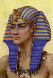 Akhenaten, Ancient Egyptian pharaoh of the 18th dynasty, 14th century BC (1926).  Artist: Winifred Mabel Brunton