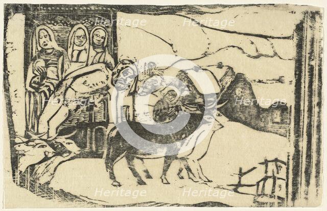 Wayside Shrine in Brittany (Le calvaire Breton), in or after 1895. Creator: Paul Gauguin.