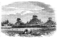 The Bartlow Hills (Grave Mounds of the Romans), Essex, 1864. Creator: Unknown.