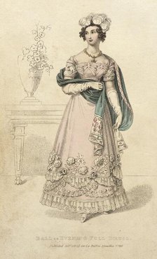 Fashion Plate (Ball or Evening Full Dress), 1822. Creator: Unknown.