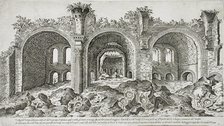 Ruins of the Temple of Vespasian, 1575. Creator: Etienne Duperac.