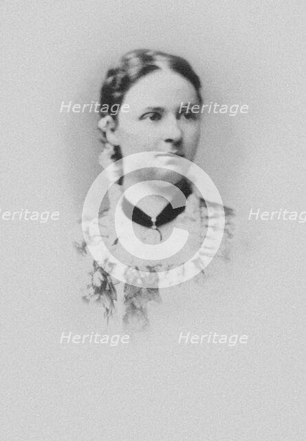 Portrait of the pianist and composer Luise Adolpha Le Beau (1850-1927), 1872. Creator: Anonymous.