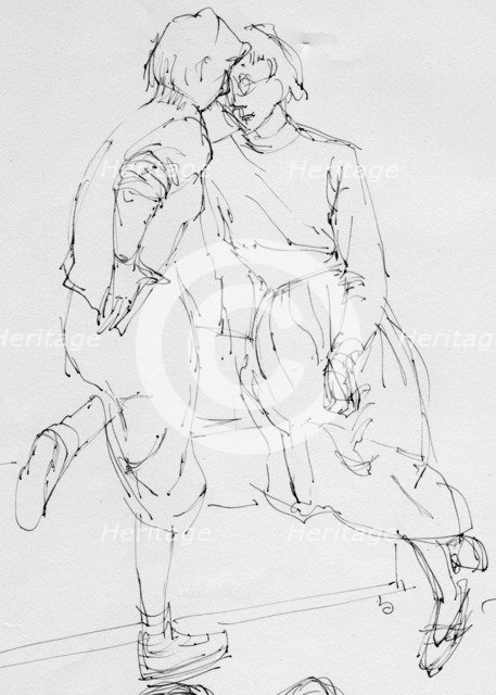 Two women, 1953. Creator: Shirley Markham.