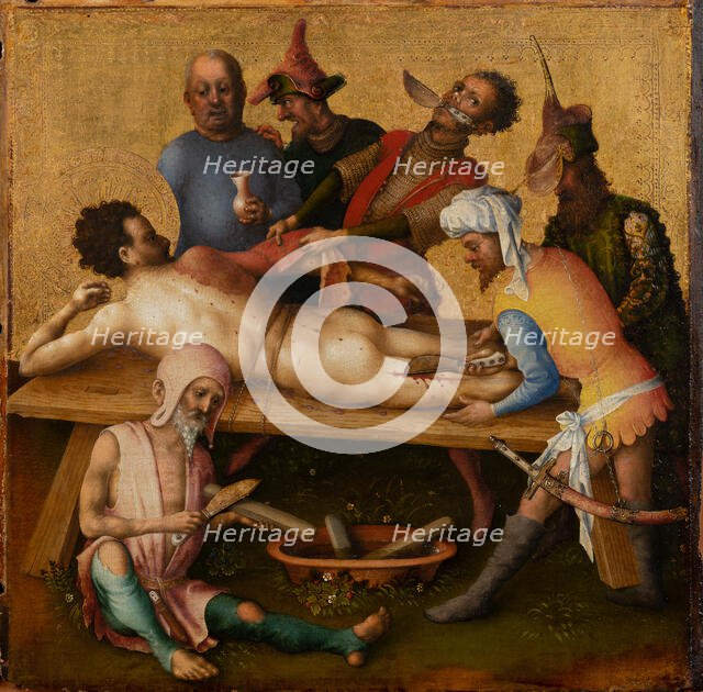 Martyrdom of St Bartholomew, after 1435. Creator: Stephan Lochner.