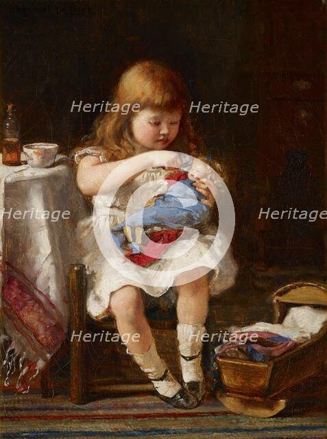 An Anxious Mother, before 1883. Creator: Percival De Luce.