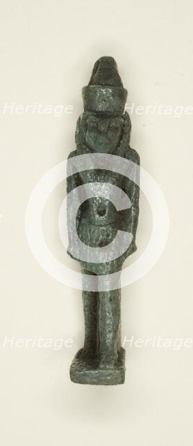 Amulet of the God Horus, Egypt, Third Intermediate Period, Dynasty 21-25 (1070-656 BCE). Creator: Unknown.