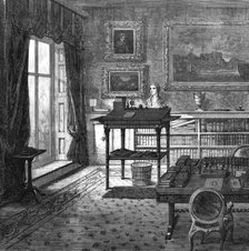 Lord Palmerston’s study at Broadlands, 1865. Creator: Unknown.