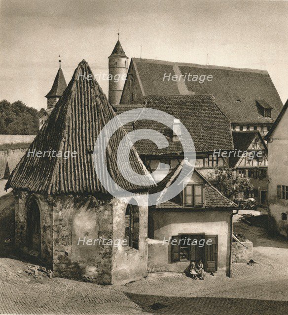 'Dinkelsbuhl - On the Capuchin Chapel', 1931. Artist: Kurt Hielscher.