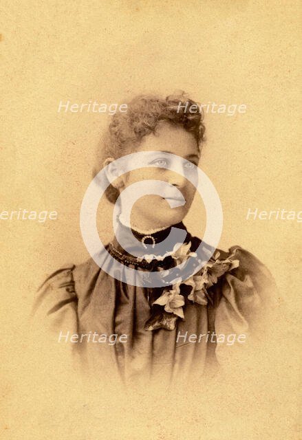 Portrait of an unknown young woman. Creator: J.S. Wiley.