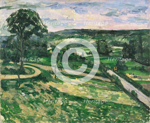 The Tree by the Bend, 1881-1882. Creator: Cézanne, Paul (1839-1906).