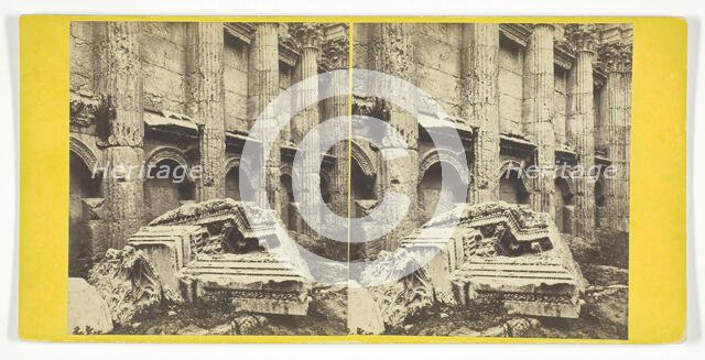 Baalbek - Temple of Jupiter, 1860/90. Creator: Frank Mason Good.