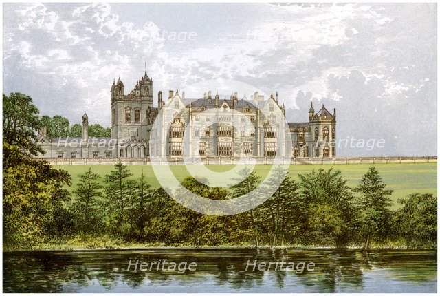Worsley Hall, Lancashire, home of the Earl of Ellesmere, c1880. Artist: Unknown