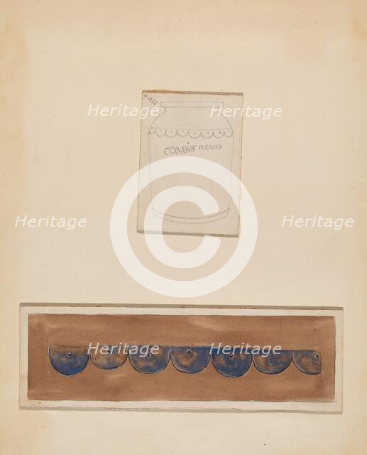 Jar, c. 1938. Creator: Yolande Delasser.