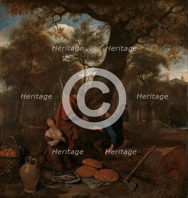 Erysichthon selling his daughter, 1650-1660. Creator: Jan Steen.