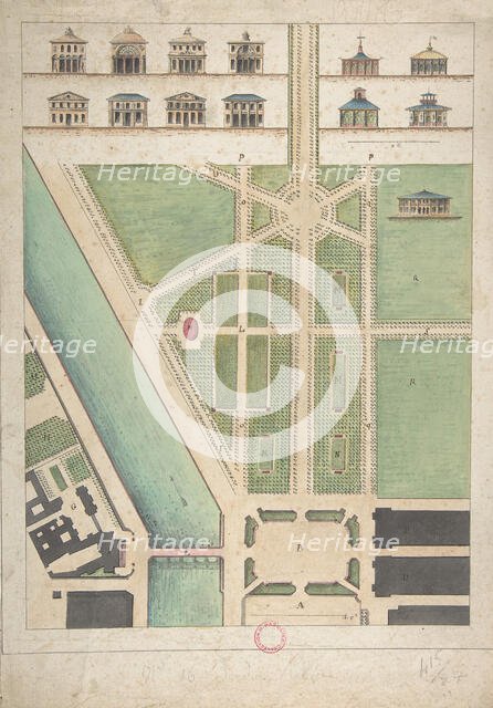 Jardin Public, Champs Elysées, n.d.. Creator: Charles Etienne Pierre Motte.